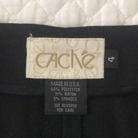 Cache black boot cut zip front pant - Picture 3 of 5